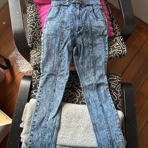 Alice McCall dissolved acid wash high waisted jeans